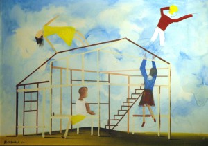 charles-blackman-children-playing-1974